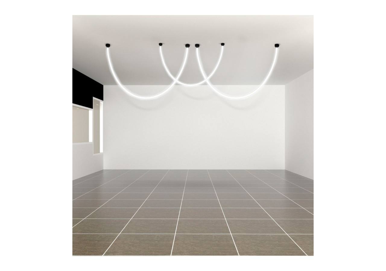 Accessoire rosace de finition pour néon 360 degrés-diamètre 22mm-NSD22 - NSD22-TE-B - Barcelona LED