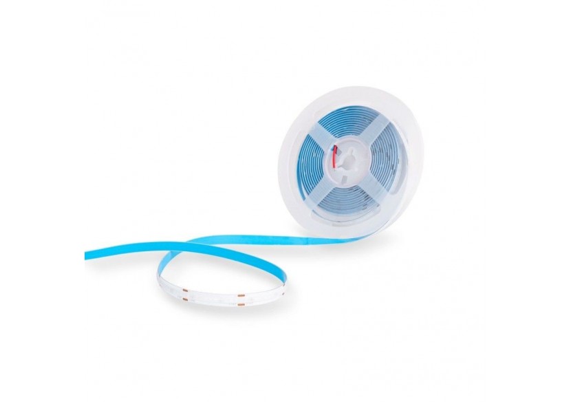 Ruban LED COB 24V DC-12W/m-Couleurs-8mm-IP20-Rouleau de 5m-Sécable tous les 4cm - B1559-5-AZ - Barcelona LED