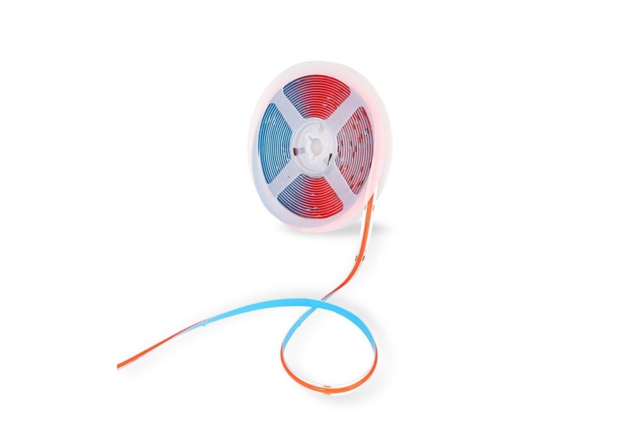 Ruban LED COB 24V DC-12W/m-Couleurs-8mm-IP20-Rouleau de 5m-Sécable tous les 4cm - B1559-5-RO - Barcelona LED