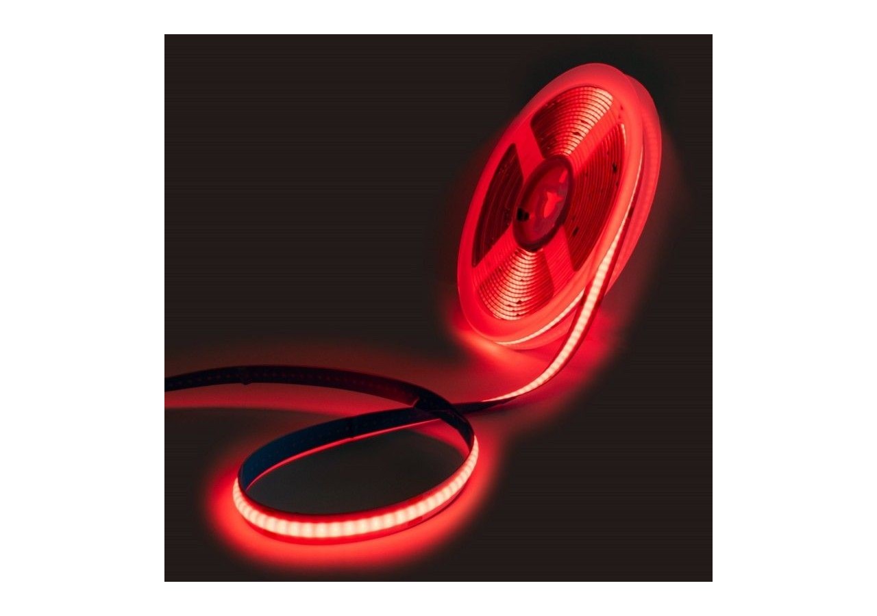 Ruban LED COB 24V DC-12W/m-Couleurs-8mm-IP20-Rouleau de 5m-Sécable tous les 4cm - B1559-5-RO - Barcelona LED