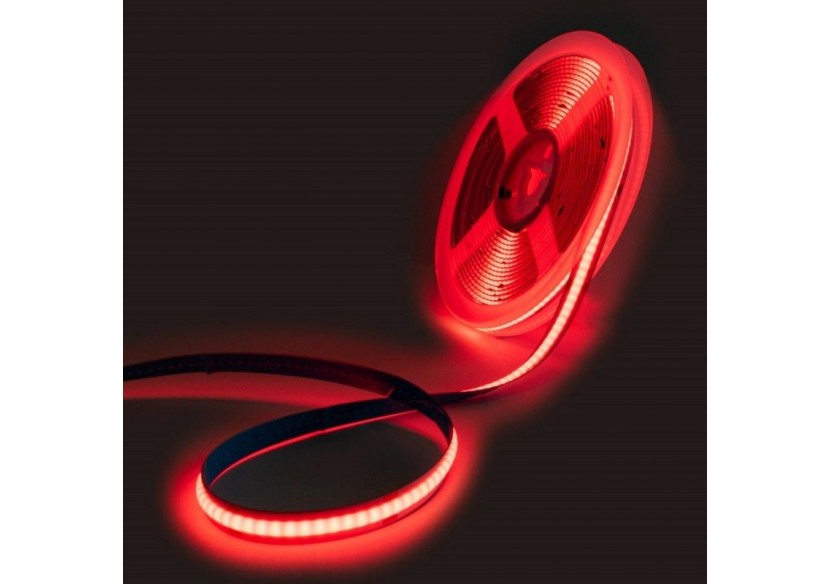 Ruban LED COB 24V DC-12W/m-Couleurs-8mm-IP20-Rouleau de 5m-Sécable tous les 4cm - B1559-5-RO - Barcelona LED