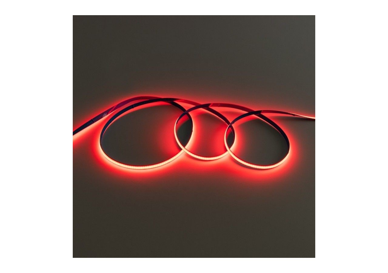 Ruban LED COB 24V DC-12W/m-Couleurs-8mm-IP20-Rouleau de 5m-Sécable tous les 4cm - B1559-5-RO - Barcelona LED