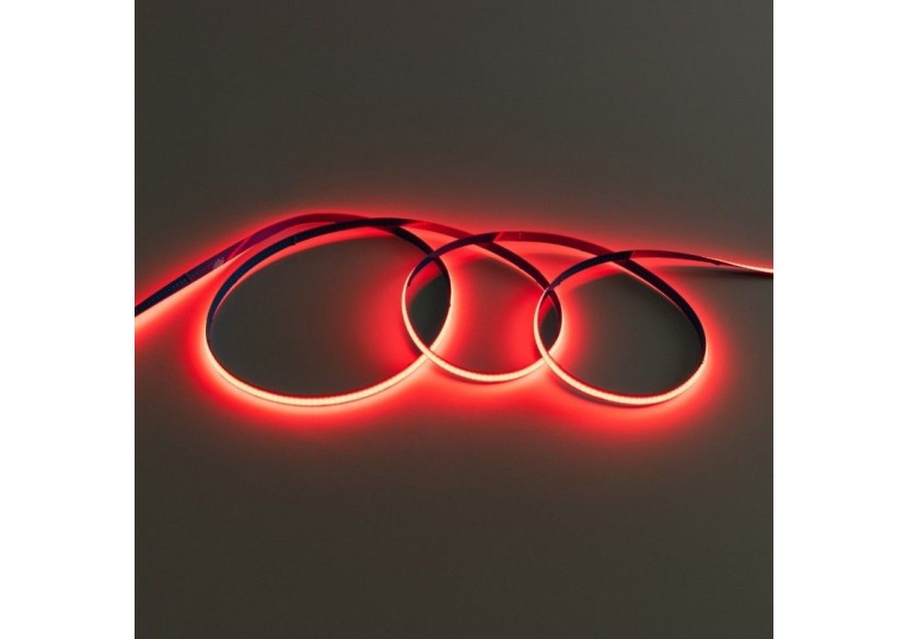 Ruban LED COB 24V DC-12W/m-Couleurs-8mm-IP20-Rouleau de 5m-Sécable tous les 4cm - B1559-5-RO - Barcelona LED