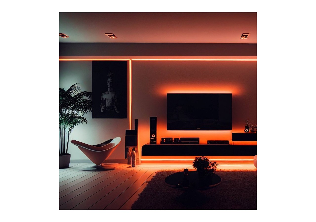 Ruban LED COB 24V DC-12W/m-Couleurs-8mm-IP20-Rouleau de 5m-Sécable tous les 4cm - B1559-5-AMB - Barcelona LED