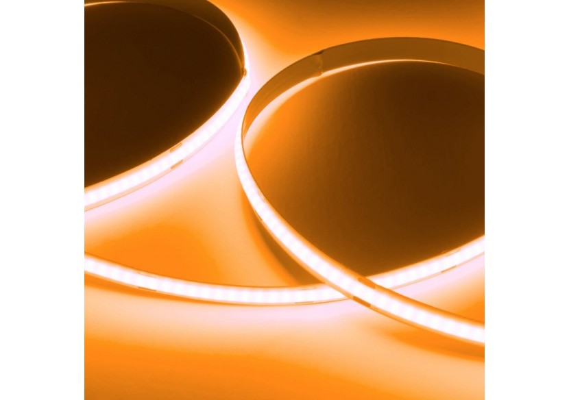 Ruban LED COB 24V DC-12W/m-Couleurs-8mm-IP20-Rouleau de 5m-Sécable tous les 4cm - B1559-5-AMB - Barcelona LED