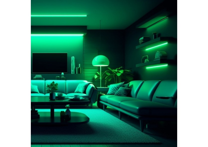 Ruban LED COB 24V DC-12W/m-Couleurs-8mm-IP20-Rouleau de 5m-Sécable tous les 4cm - B1559-5-VE - Barcelona LED