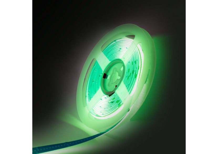 Ruban LED COB 24V DC-12W/m-Couleurs-8mm-IP20-Rouleau de 5m-Sécable tous les 4cm - B1559-5-VE - Barcelona LED