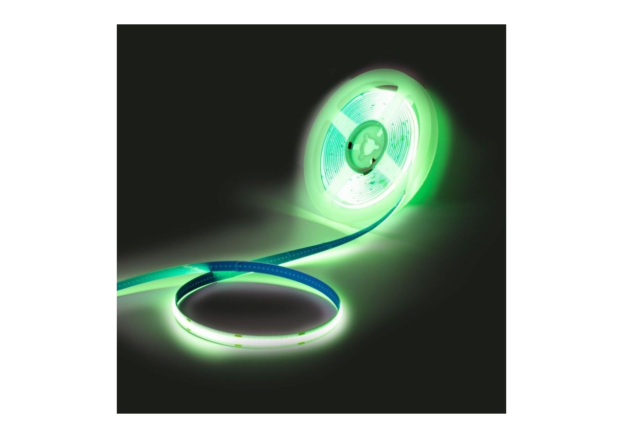 Ruban LED COB 24V DC-12W/m-Couleurs-8mm-IP20-Rouleau de 5m-Sécable tous les 4cm - B1559-5-VE - Barcelona LED