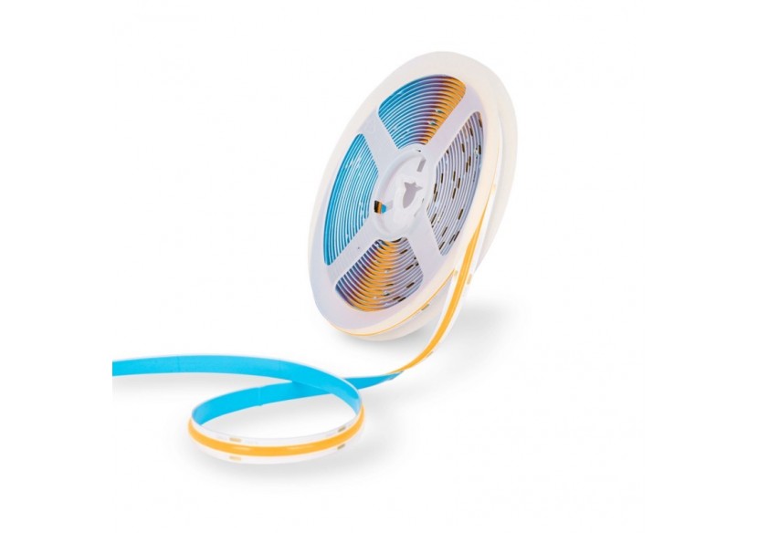 Ruban LED COB 24V DC-12W/m-Couleurs-8mm-IP20-Rouleau de 5m-Sécable tous les 4cm - B1559-5-AMA - Barcelona LED