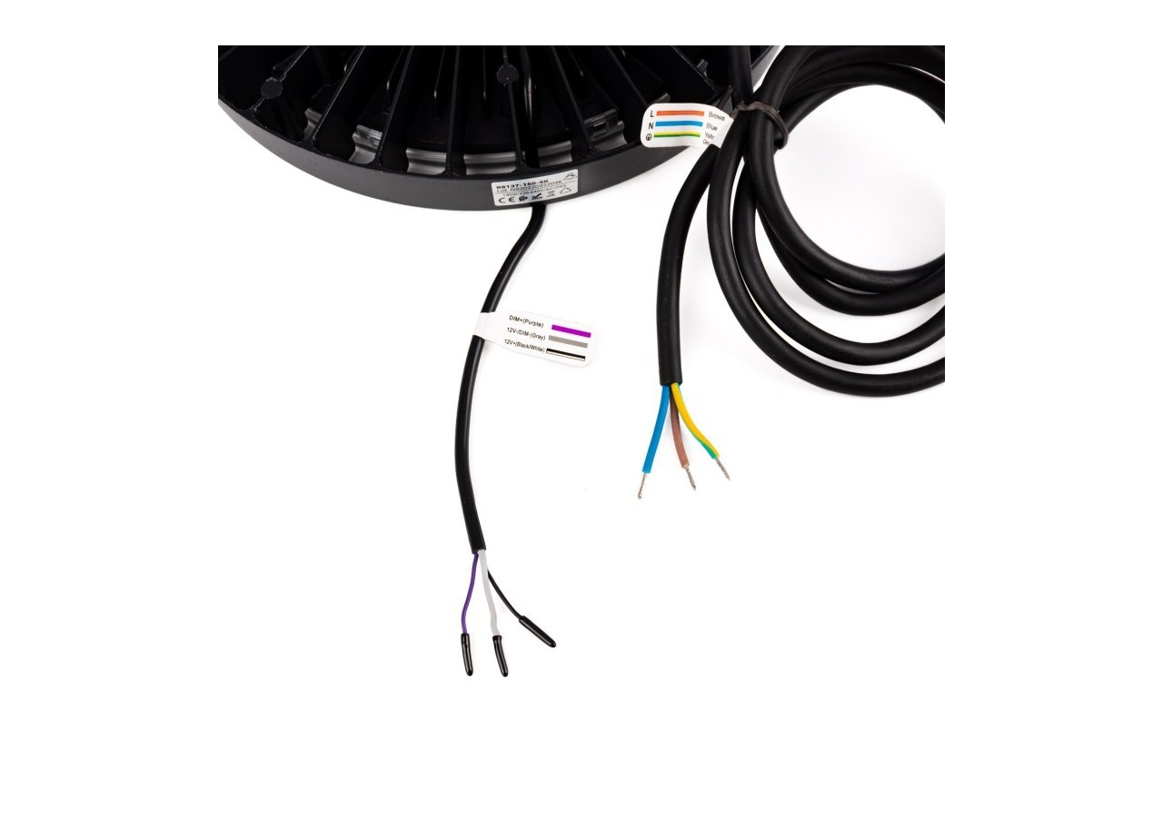 Cloche LED industrielle-Driver PHILIPS-150W-160lm/W-Puce PHILIPS-Dimmable 1-10V-IP65 - B8137-150-5K - Barcelona LED