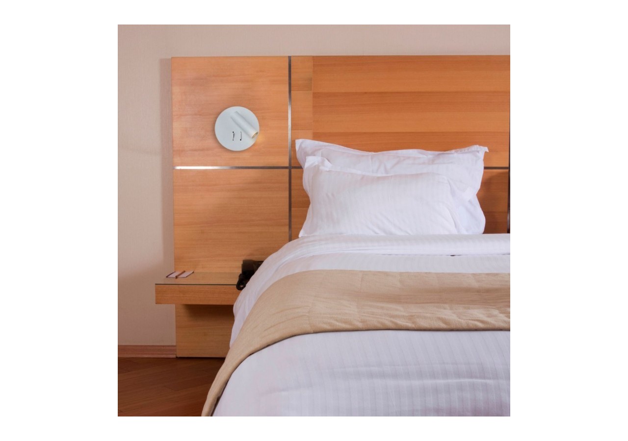 Applique murale liseuse "Quart"-Double éclairage-3W+6W - LN1547-B - Barcelona LED