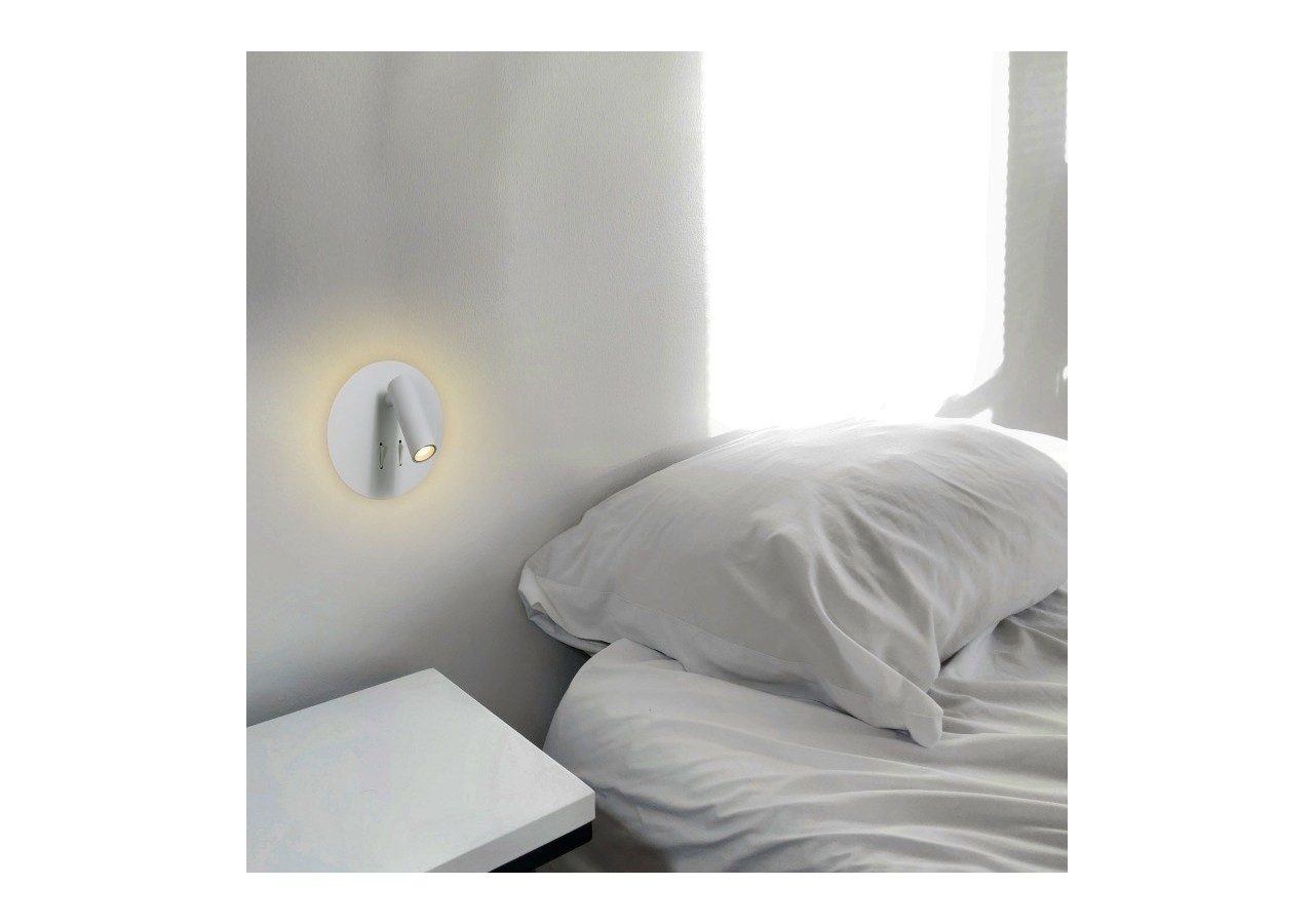 Applique murale liseuse "Quart"-Double éclairage-3W+6W - LN1547-B - Barcelona LED