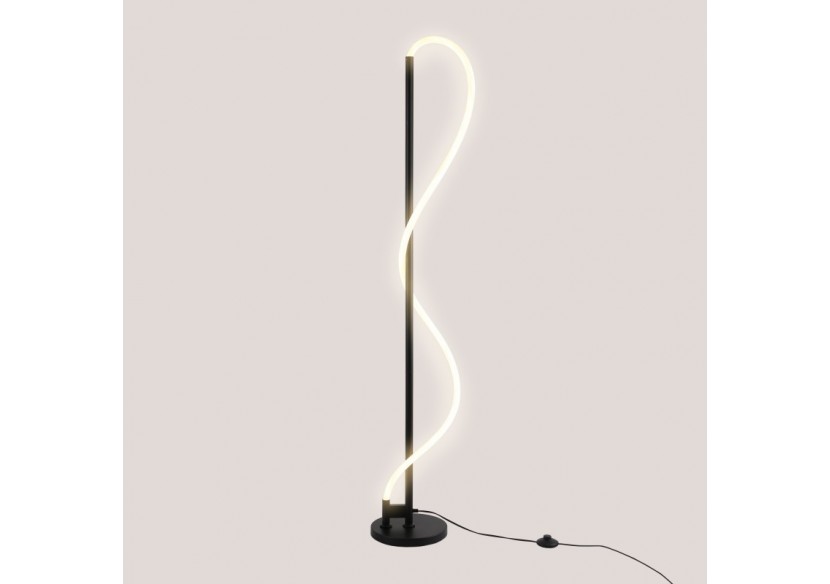 Lampadaire moderne à néon ondulant "Corda"-360 degrés-Dimmable-30W-3000K - L3081-N - Barcelona LED Lampadaire moderne à néon ondulant "Corda"-360 degrés-Dimmable-30W-3000K - L3081-N - Barcelona LED