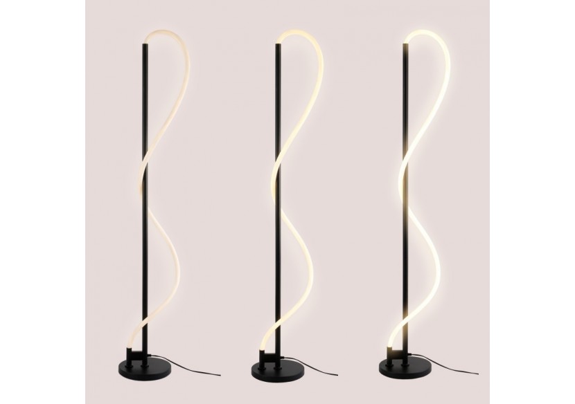 Lampadaire moderne à néon ondulant "Corda"-360 degrés-Dimmable-30W-3000K - L3081-N - Barcelona LED Lampadaire moderne à néon ondulant "Corda"-360 degrés-Dimmable-30W-3000K - L3081-N - Barcelona LED