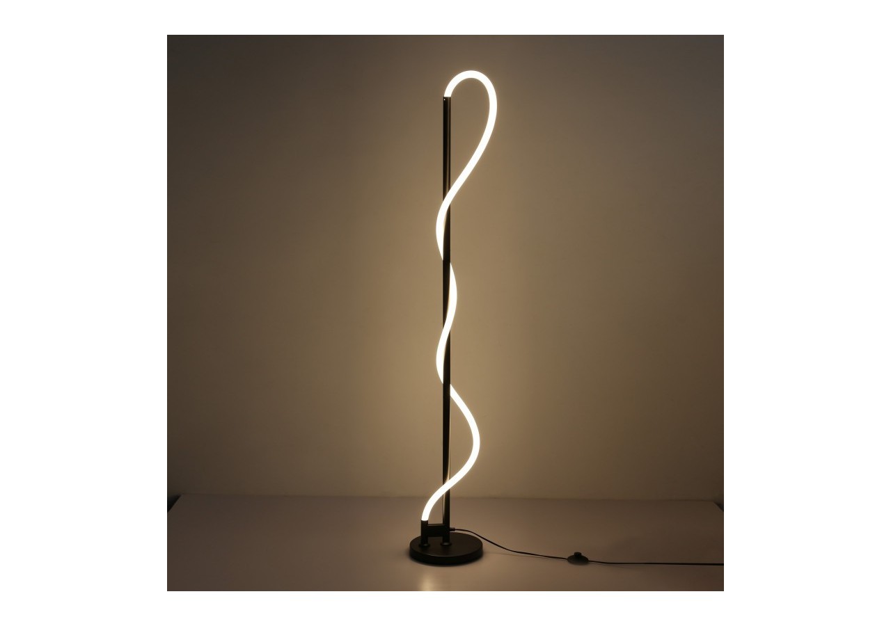 Lampadaire moderne à néon ondulant "Corda"-360 degrés-Dimmable-30W-3000K - L3081-N - Barcelona LED