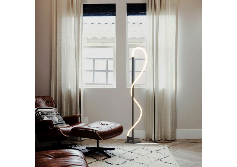 Lampadaire moderne à néon ondulant "Corda"-360 degrés-Dimmable-30W-3000K - L3081-N - Barcelona LED Lampadaire moderne à néon ondulant "Corda"-360 degrés-Dimmable-30W-3000K - L3081-N - Barcelona LED