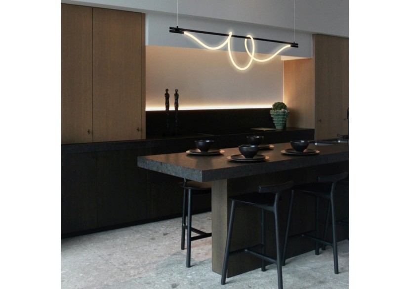 Suspension moderne à néon enroulé "Corda"-360 degrés-45W-3000K - L3080-N - Barcelona LED Suspension moderne à néon enroulé "Corda"-360 degrés-45W-3000K - L3080-N - Barcelona LED