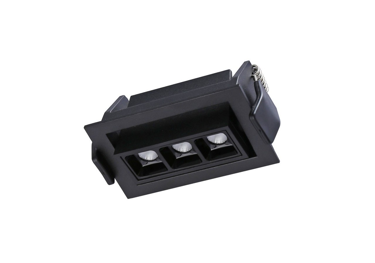 Spot LED encastrable linéaire 6W-Orientable-UGR18-IRC90-Puce OSRAM-2800K - B1214-N-BC - Barcelona LED