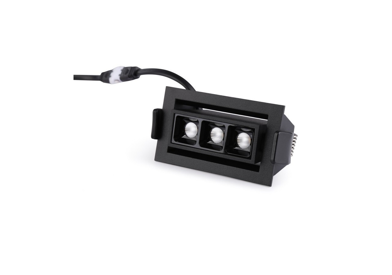 Spot LED encastrable linéaire 6W-Orientable-UGR18-IRC90-Puce OSRAM-2800K - B1214-N-BC - Barcelona LED
