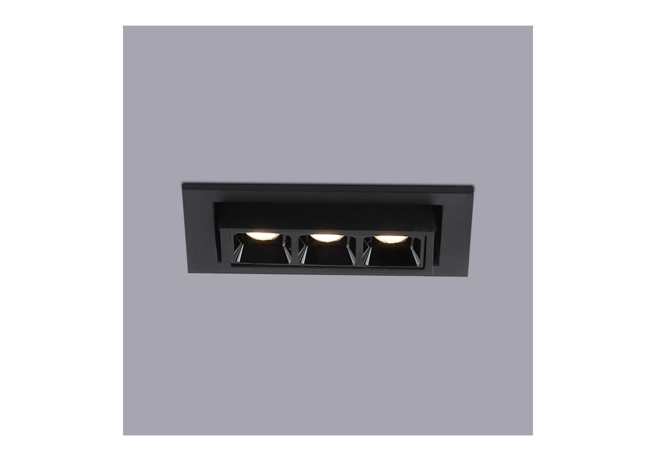 Spot LED encastrable linéaire 6W-Orientable-UGR18-IRC90-Puce OSRAM-2800K - B1214-N-BC - Barcelona LED