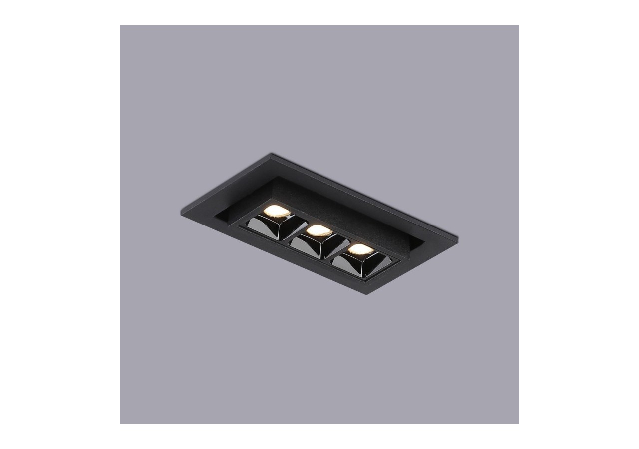 Spot LED encastrable linéaire 6W-Orientable-UGR18-IRC90-Puce OSRAM-2800K - B1214-N-BC - Barcelona LED