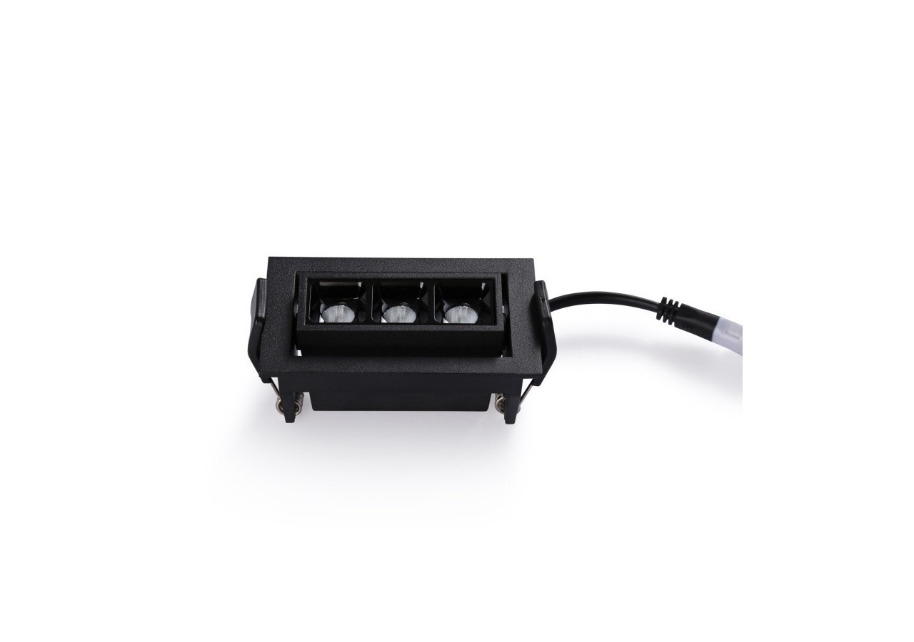 Spot LED encastrable linéaire 6W-Orientable-UGR18-IRC90-Puce OSRAM-2800K - B1214-N-BC - Barcelona LED