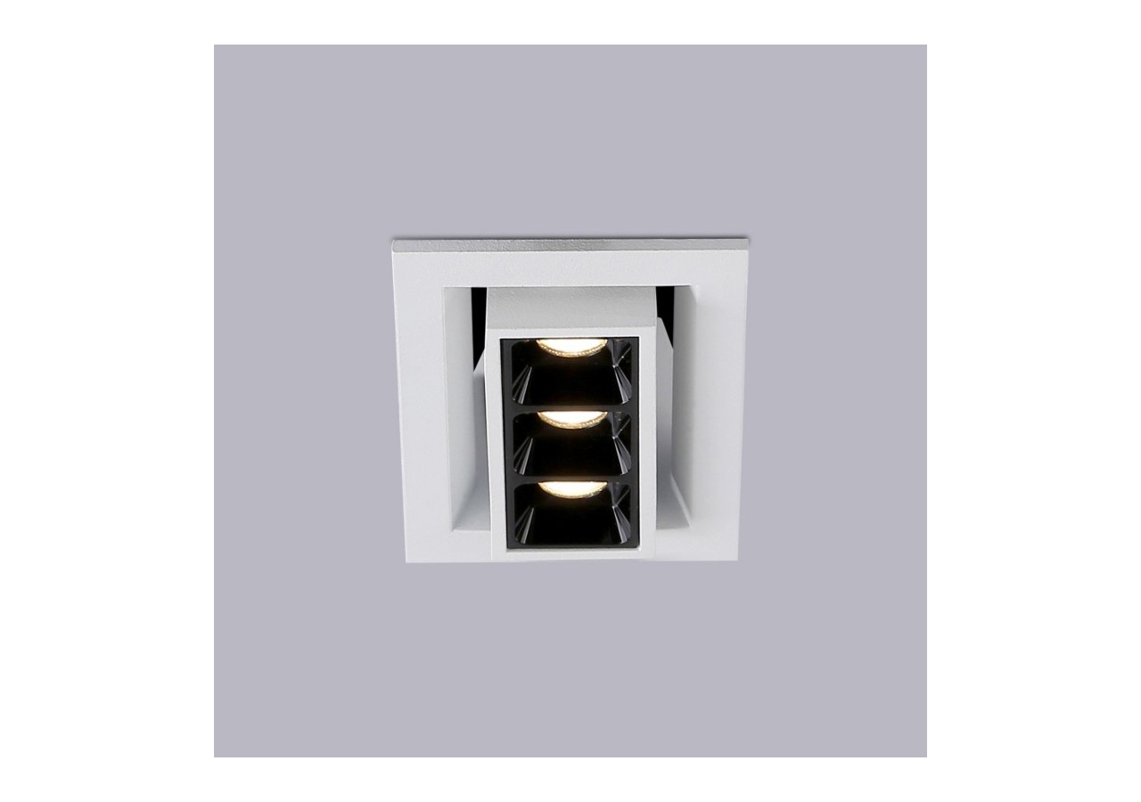 Spot LED encastrable linéaire 6W-Orientable-UGR18-IRC90-Puce OSRAM-2800K - B1214-B-BC - Barcelona LED