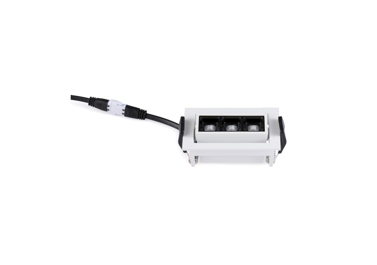 Spot LED encastrable linéaire 6W-Orientable-UGR18-IRC90-Puce OSRAM-2800K - B1214-B-BC - Barcelona LED
