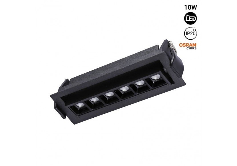 Spot LED encastré linéaire 10W-Orientable-UGR18-IRC90-Puce OSRAM-2800K - B1215-N-BC - Barcelona LED Spot LED encastré linéaire 10W-Orientable-UGR18-IRC90-Puce OSRAM-2800K - B1215-N-BC - Barcelona LED
