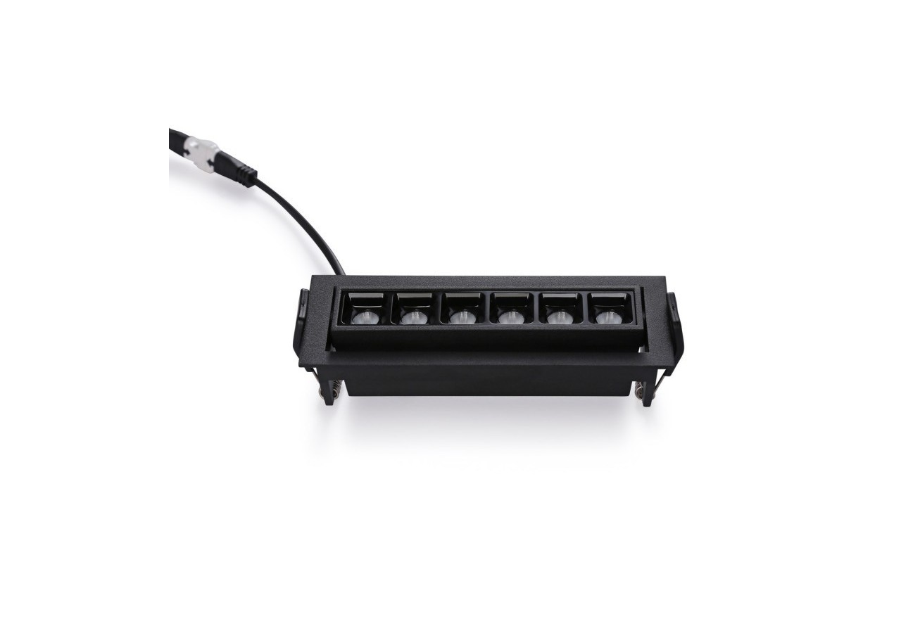 Spot LED encastré linéaire 10W-Orientable-UGR18-IRC90-Puce OSRAM-2800K - B1215-N-BC - Barcelona LED