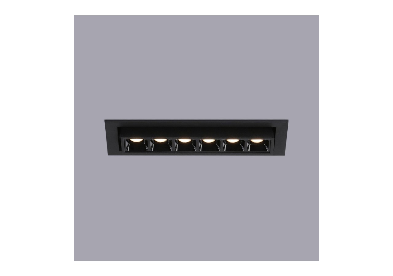 Spot LED encastré linéaire 10W-Orientable-UGR18-IRC90-Puce OSRAM-2800K - B1215-N-BC - Barcelona LED