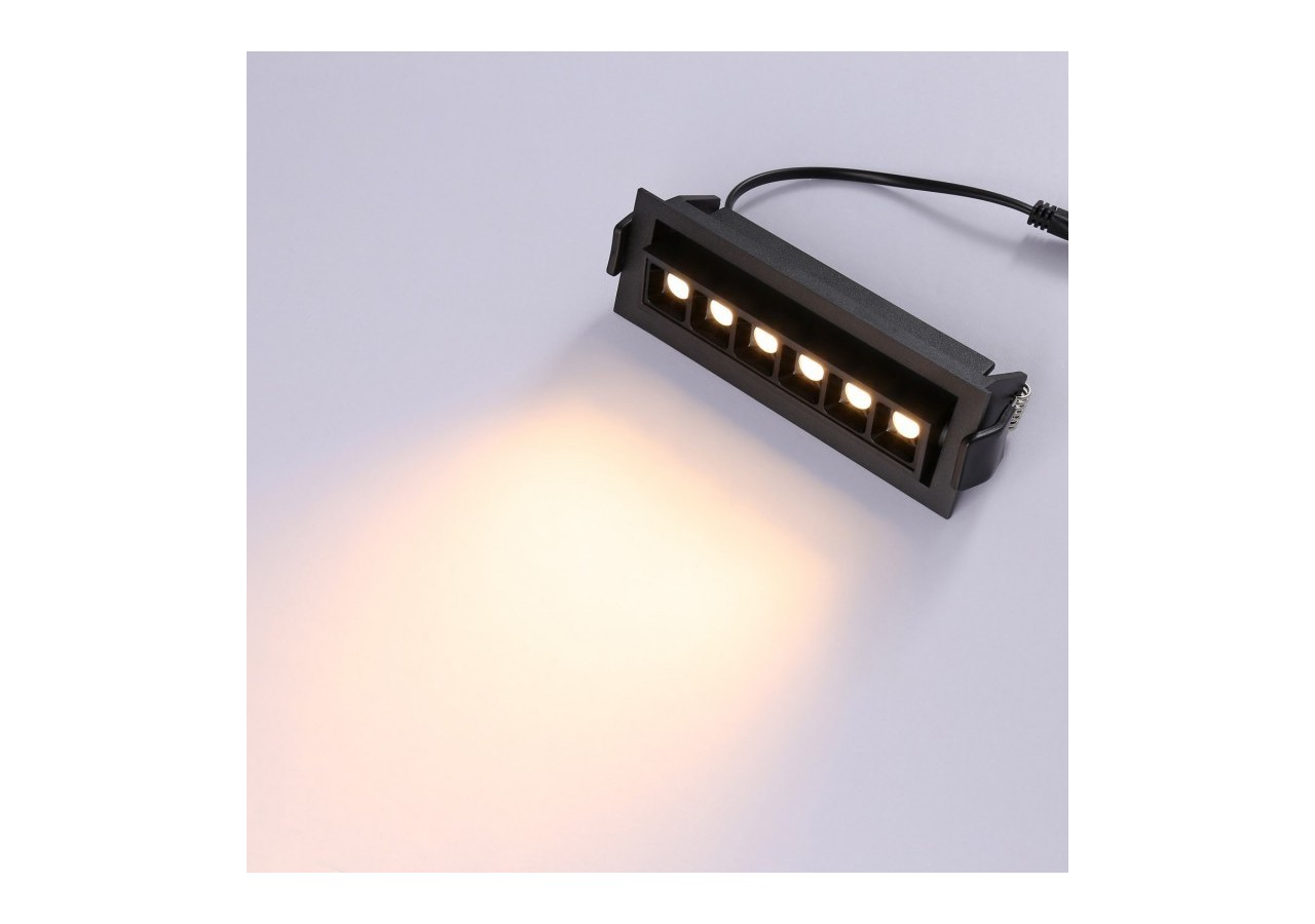 Spot LED encastré linéaire 10W-Orientable-UGR18-IRC90-Puce OSRAM-2800K - B1215-N-BC - Barcelona LED