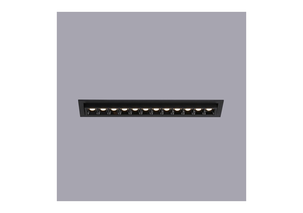 Spot LED encastré linéaire 20W-Orientable-UGR18-IRC90-Puce OSRAM-2800K - B1216-N-BC - Barcelona LED