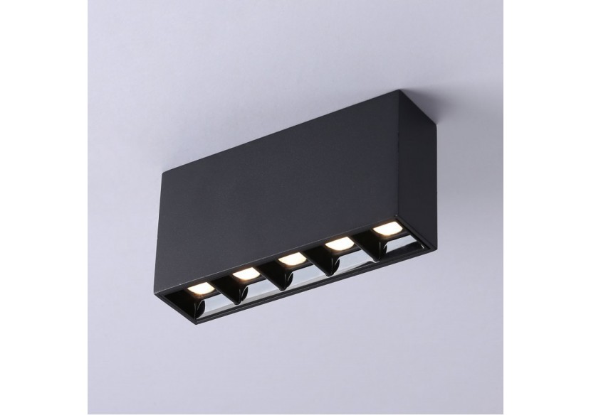 Spot LED linéaire de surface noir-10W-UGR18-IRC90-Puce OSRAM - B1324-N-BC - Barcelona LED Spot LED linéaire de surface noir-10W-UGR18-IRC90-Puce OSRAM - B1324-N-BC - Barcelona LED