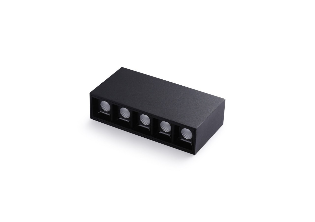 Spot LED linéaire de surface noir-10W-UGR18-IRC90-Puce OSRAM - B1324-N-BC - Barcelona LED
