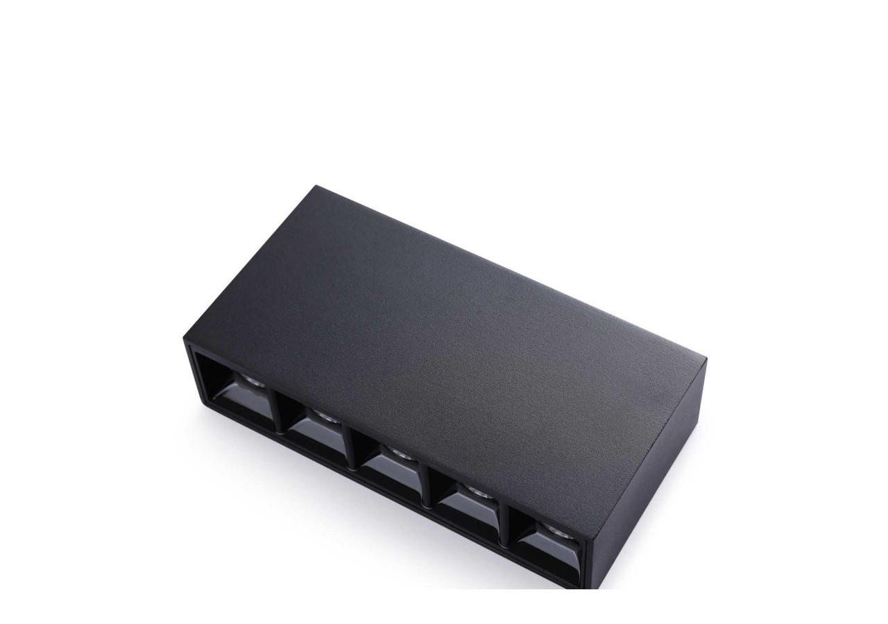 Spot LED linéaire de surface noir-10W-UGR18-IRC90-Puce OSRAM - B1324-N-BC - Barcelona LED