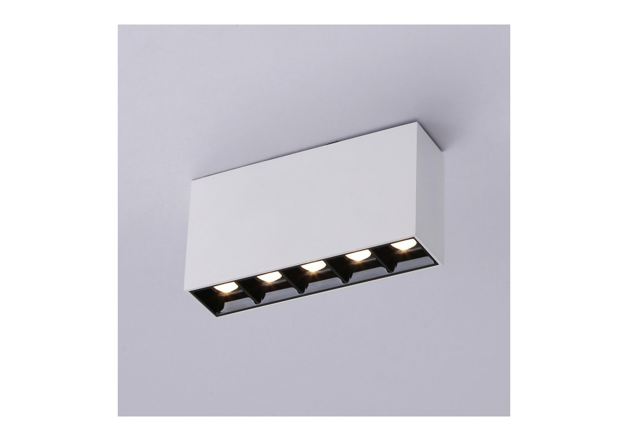 Spot LED linéaire de surface blanc-10W-UGR18-IRC90-Puce OSRAM - B1324-B-BC - Barcelona LED