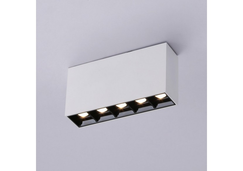 Spot LED linéaire de surface blanc-10W-UGR18-IRC90-Puce OSRAM - B1324-B-BC - Barcelona LED Spot LED linéaire de surface blanc-10W-UGR18-IRC90-Puce OSRAM - B1324-B-BC - Barcelona LED