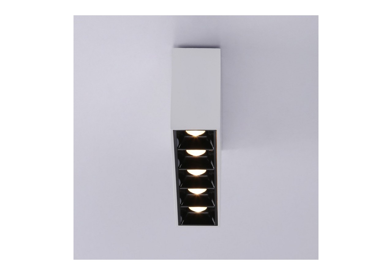 Spot LED linéaire de surface blanc-10W-UGR18-IRC90-Puce OSRAM - B1324-B-BC - Barcelona LED
