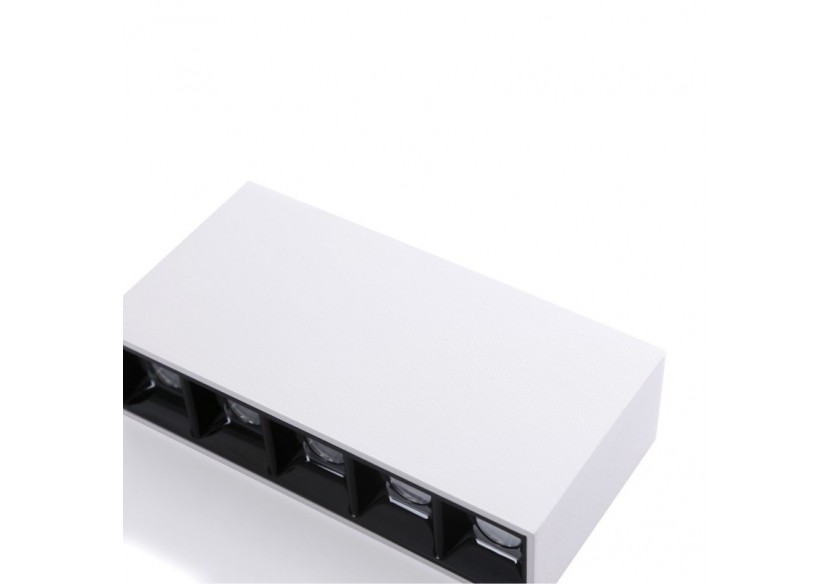 Spot LED linéaire de surface blanc-10W-UGR18-IRC90-Puce OSRAM - B1324-B-BC - Barcelona LED Spot LED linéaire de surface blanc-10W-UGR18-IRC90-Puce OSRAM - B1324-B-BC - Barcelona LED