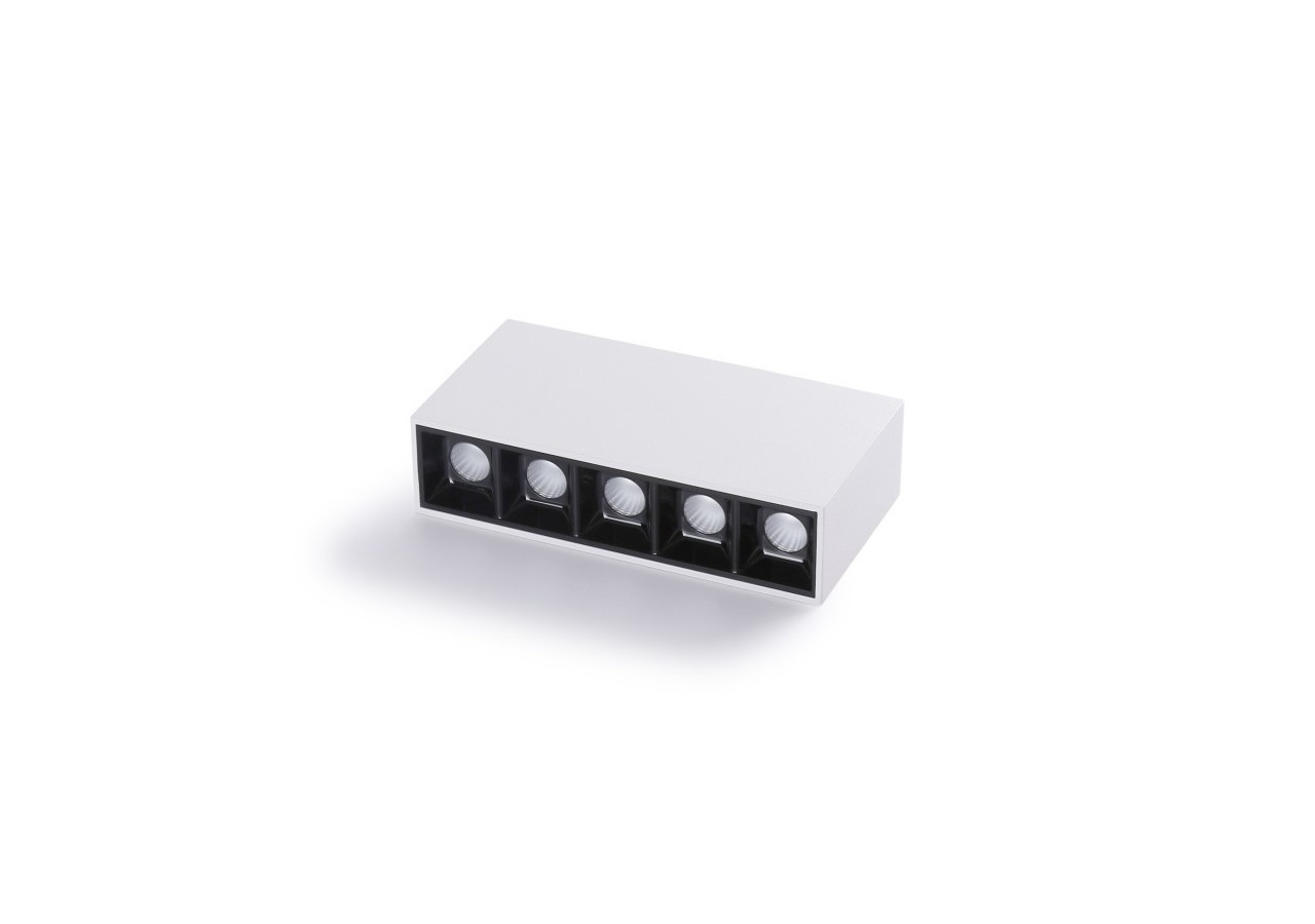 Spot LED linéaire de surface blanc-10W-UGR18-IRC90-Puce OSRAM - B1324-B-BC - Barcelona LED