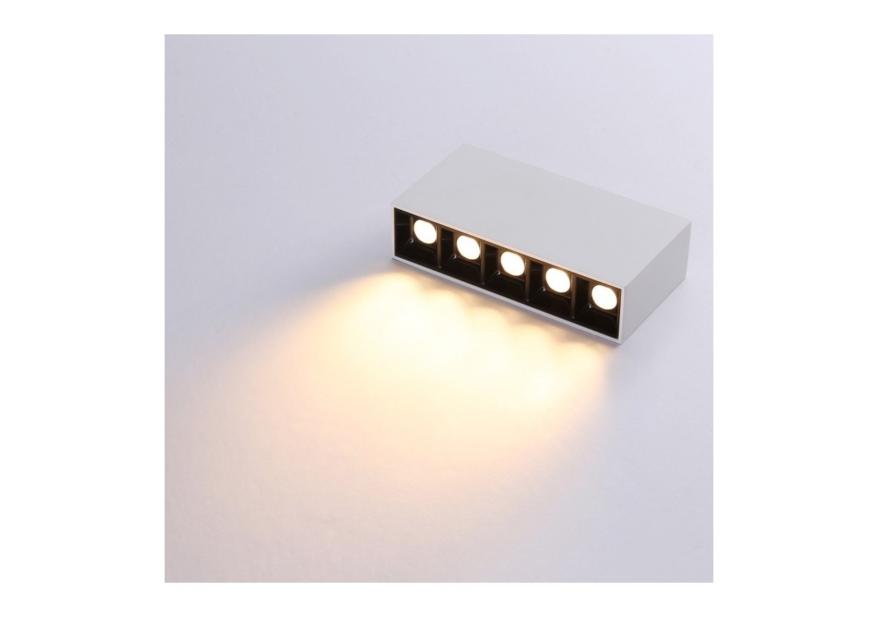 Spot LED linéaire de surface blanc-10W-UGR18-IRC90-Puce OSRAM - B1324-B-BC - Barcelona LED