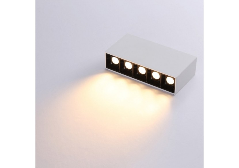 Spot LED linéaire de surface blanc-10W-UGR18-IRC90-Puce OSRAM - B1324-B-BC - Barcelona LED Spot LED linéaire de surface blanc-10W-UGR18-IRC90-Puce OSRAM - B1324-B-BC - Barcelona LED