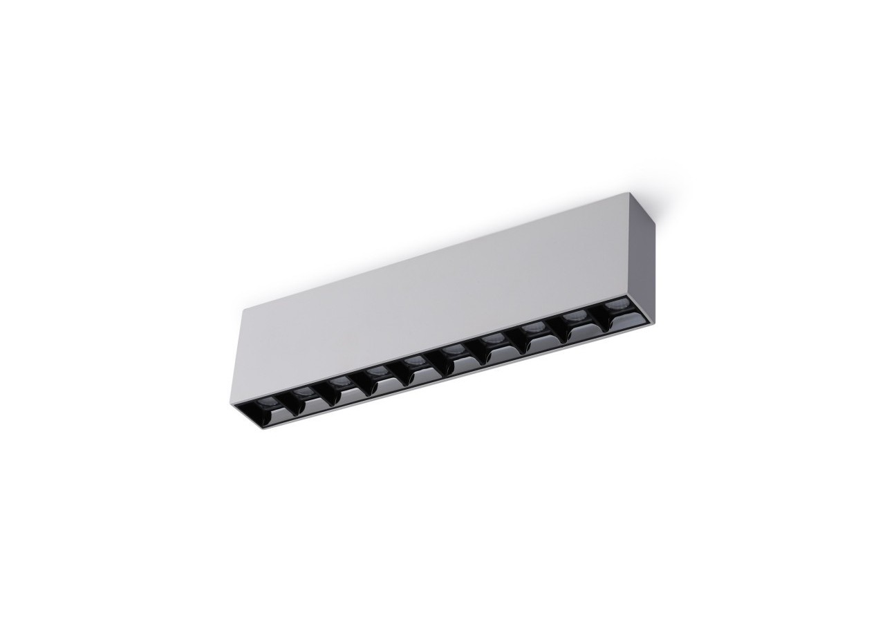 Spot LED linéaire de surface blanc-20W-UGR18-IRC90-OSRAM Chip - B1325-B-BN - Barcelona LED