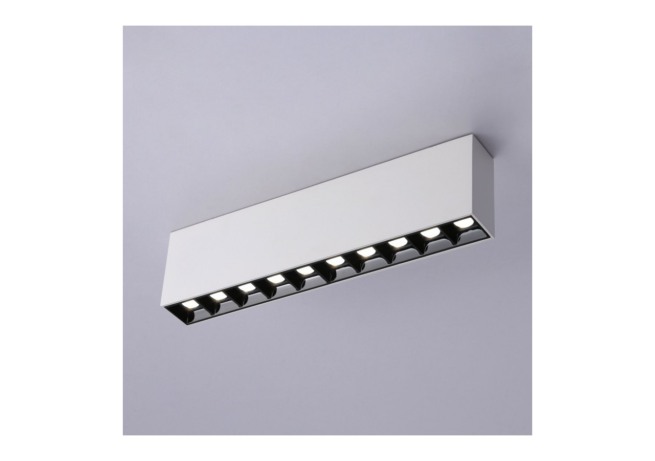 Spot LED linéaire de surface blanc-20W-UGR18-IRC90-OSRAM Chip - B1325-B-BN - Barcelona LED