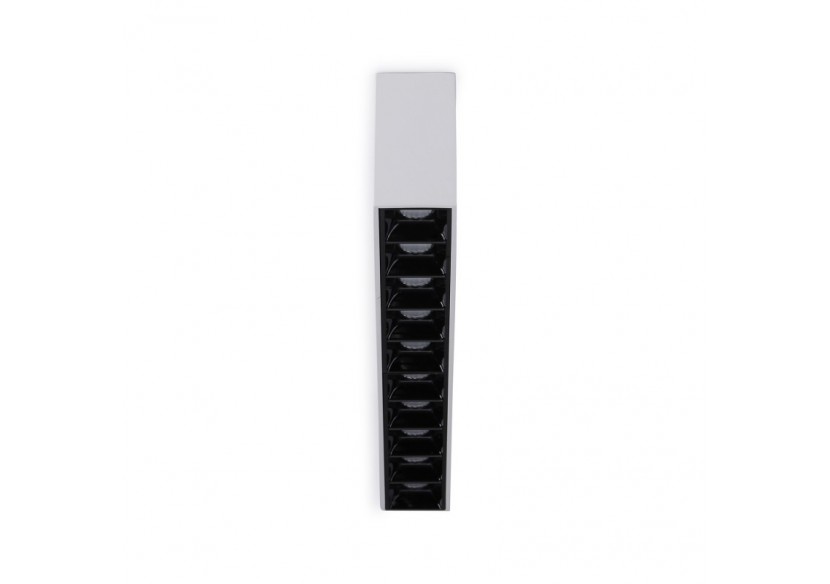 Spot LED linéaire de surface blanc-20W-UGR18-IRC90-OSRAM Chip - B1325-B-BN - Barcelona LED Spot LED linéaire de surface blanc-20W-UGR18-IRC90-OSRAM Chip - B1325-B-BN - Barcelona LED