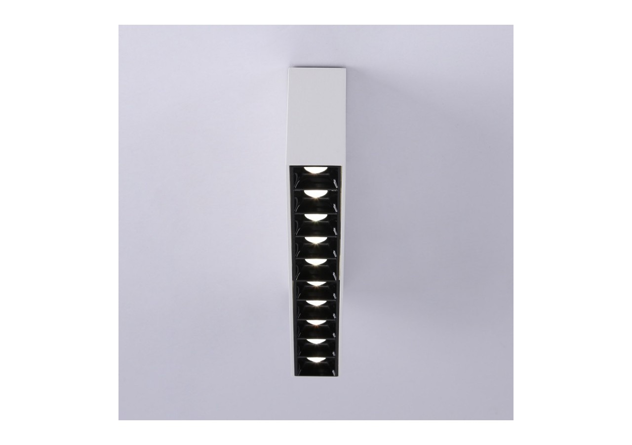 Spot LED linéaire de surface blanc-20W-UGR18-IRC90-OSRAM Chip - B1325-B-BN - Barcelona LED