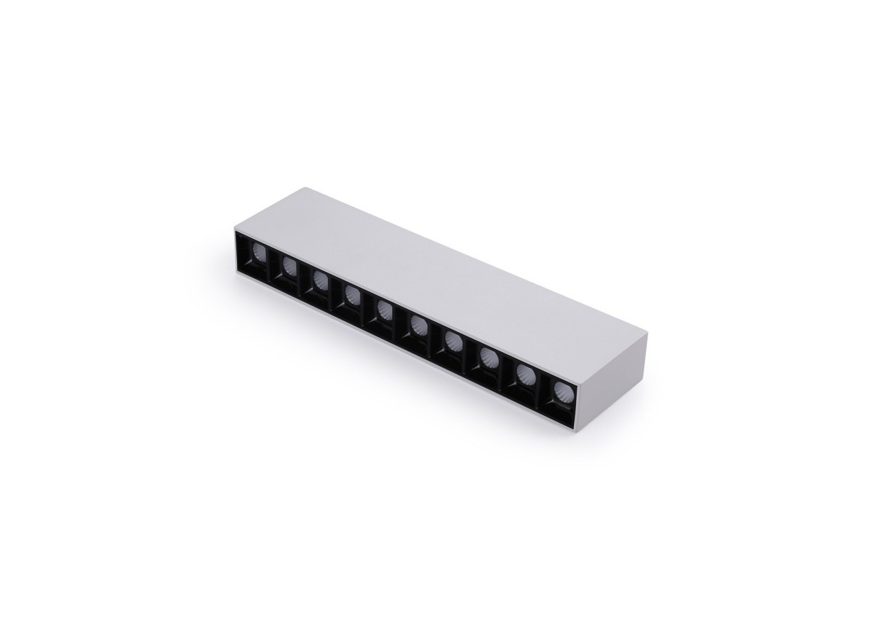 Spot LED linéaire de surface blanc-20W-UGR18-IRC90-OSRAM Chip - B1325-B-BN - Barcelona LED