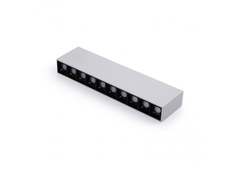 Spot LED linéaire de surface blanc-20W-UGR18-IRC90-OSRAM Chip - B1325-B-BN - Barcelona LED Spot LED linéaire de surface blanc-20W-UGR18-IRC90-OSRAM Chip - B1325-B-BN - Barcelona LED