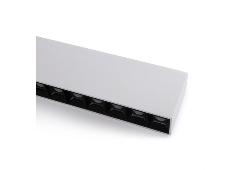 Spot LED linéaire de surface blanc-20W-UGR18-IRC90-OSRAM Chip - B1325-B-BN - Barcelona LED Spot LED linéaire de surface blanc-20W-UGR18-IRC90-OSRAM Chip - B1325-B-BN - Barcelona LED